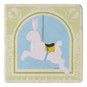Carousel Rabbit by June Erica Vess Trivet