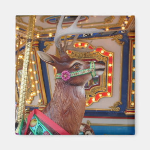 Carousel Reindeer Magnet