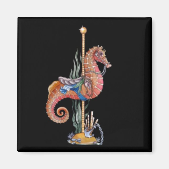 Carousel Seahorse Magnet (Front)