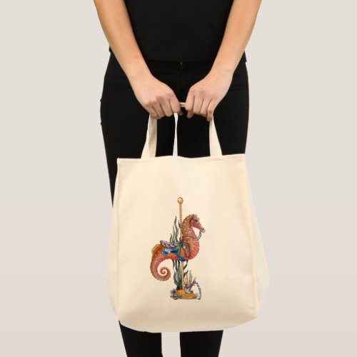Carousel Seahorse Tote Bag