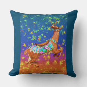 Carousel Stag 06 2023 Throw Pillow
