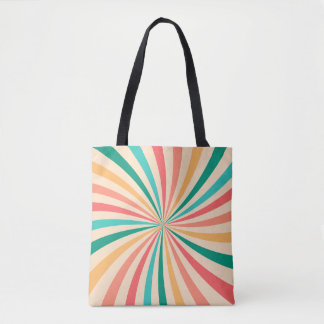 Carousel stripes tote bag