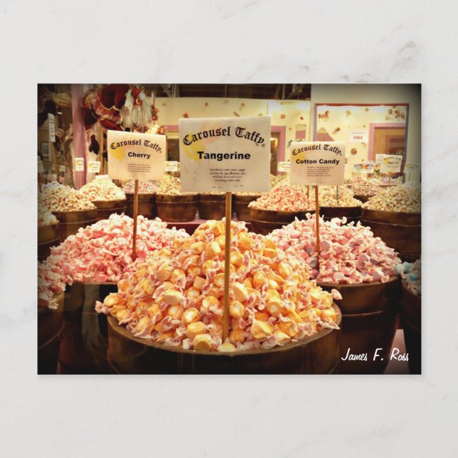 Carousel Taffy Postcard (Front)