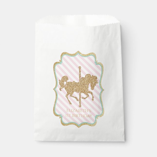Carousel Themed Favor Bags (Front)