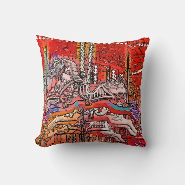 CAROUSEL THROW PILLOW (Front)