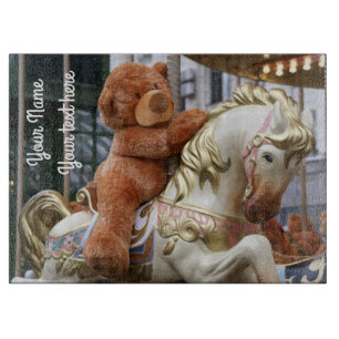 Carousel with Teddy Bear Cutting Board
