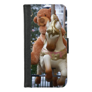 Carousel with Teddy Bear iPhone 8/7 Wallet Case