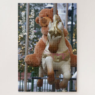 Carousel with Teddy Bear Jigsaw Puzzle