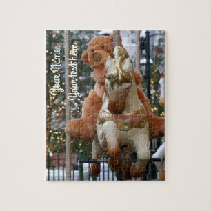 Carousel with Teddy Bear Jigsaw Puzzle