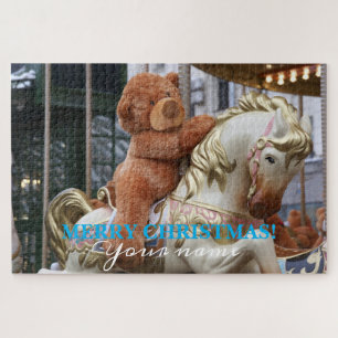 Carousel with Teddy Bear Jigsaw Puzzle