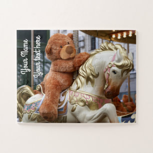Carousel with Teddy Bear Jigsaw Puzzle