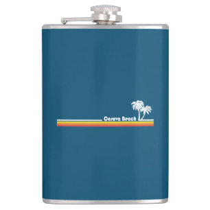 Carova Beach North Carolina Flask