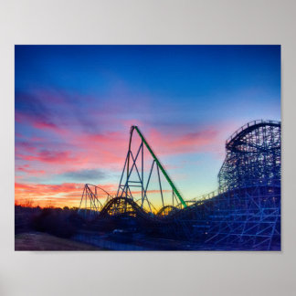 Carowinds theme park poster