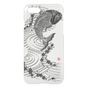 Carp and Cherry blossoms 鯉桜 iPhone SE/8/7 Case