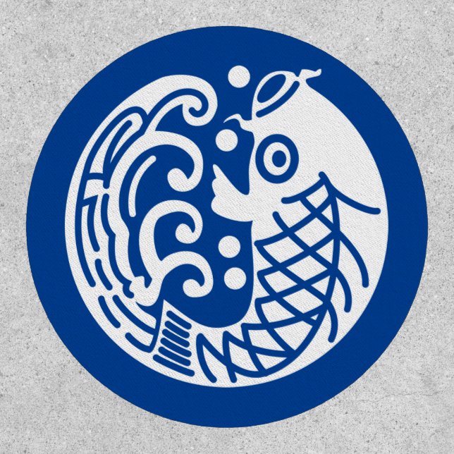 Carp and wave patch (Front)