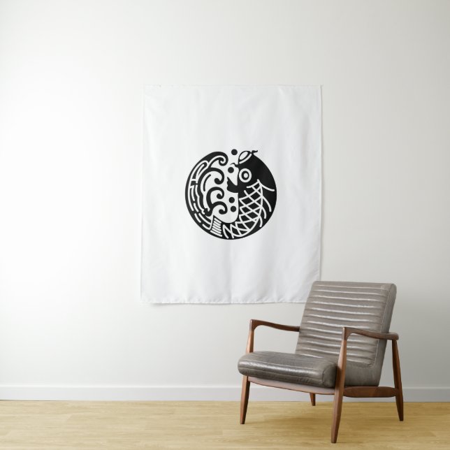 Carp and wave tapestry (In Situ)