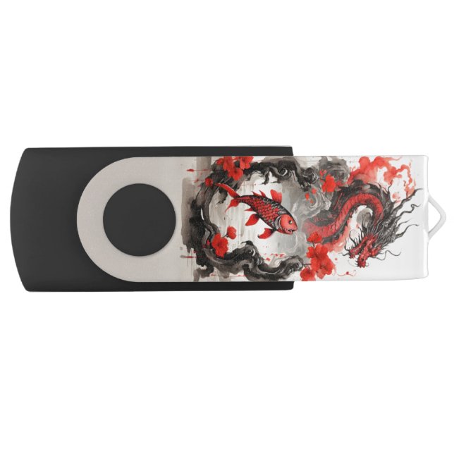 Carp becomes a dragon flash drive (Front)