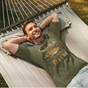 Carp Diem Funny Novelty  T-Shirt