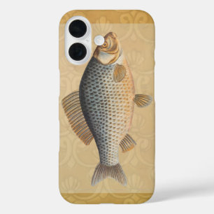 Carp fish fishing painting freshwater drawing  iPhone 16 case