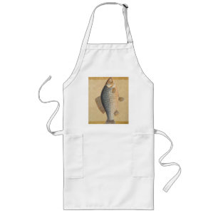Carp fish fishing painting freshwater drawing long apron