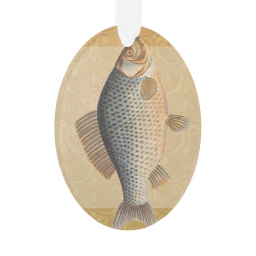 Carp fish fishing painting freshwater drawing  ornament