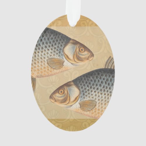 Carp fish fishing painting freshwater ornament
