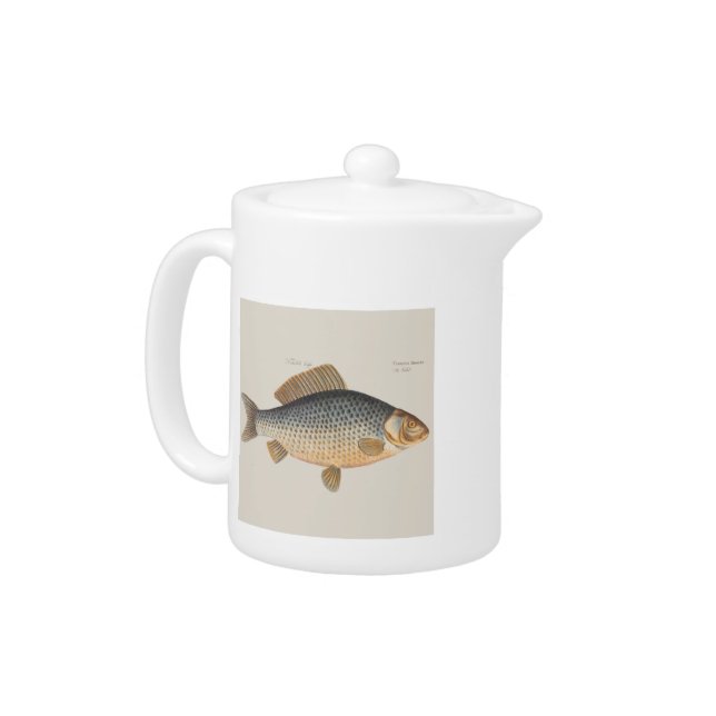 Carp fish fishing painting freshwater teapot (Left)