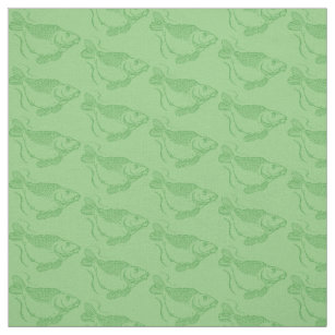 Image detail for -Gone Fishing Fabric by the Yard - Green Fish