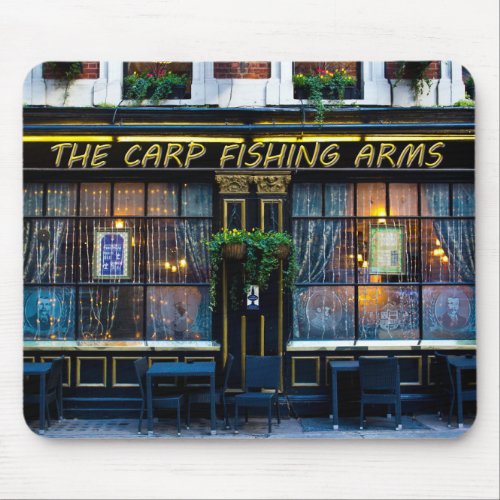 Carp Fishing Arms Pub Mouse Pad