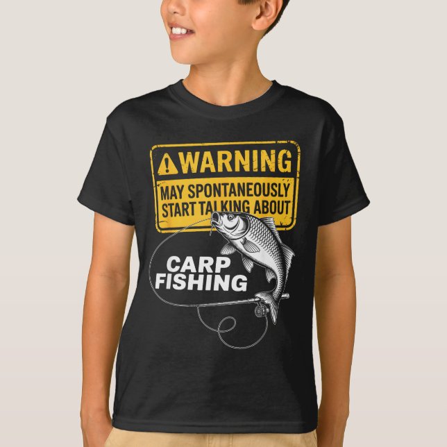 Carp Fishing Design For Men Funny Catfish And Carp T-Shirt (Front)