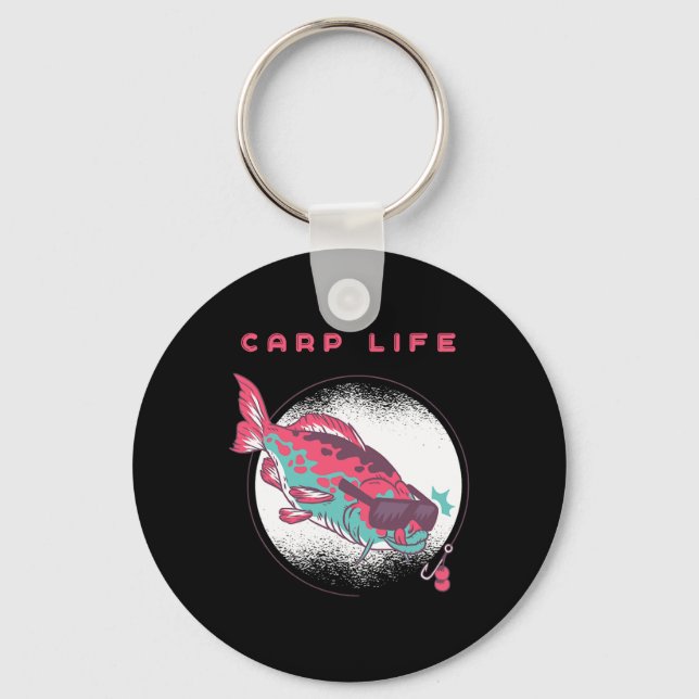 Carp Fishing  Keychain (Front)