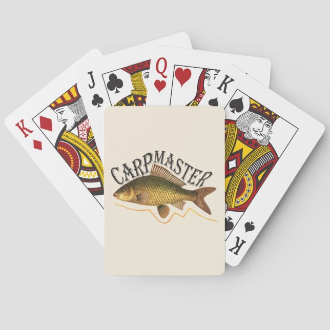 Carp Master Fishing Poker Cards (Back)