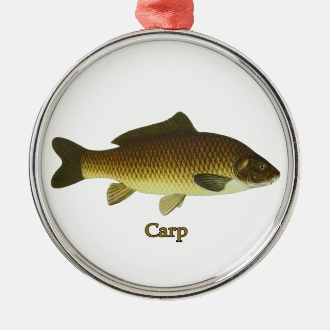 Carp Metal Ornament (Front)