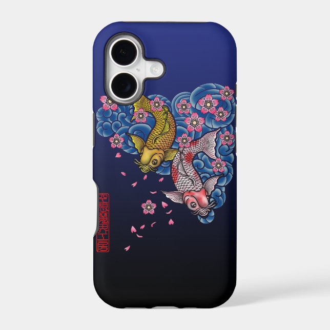 Carp sakura iphone case (Back)