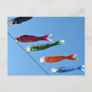 Carp Streamers (koinobori): Japan Postcard