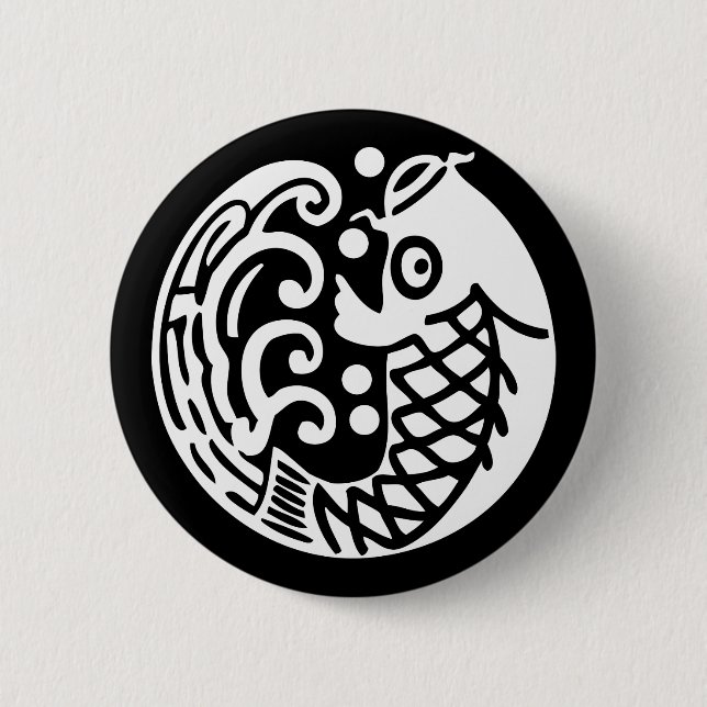 Carp wave button (Front)