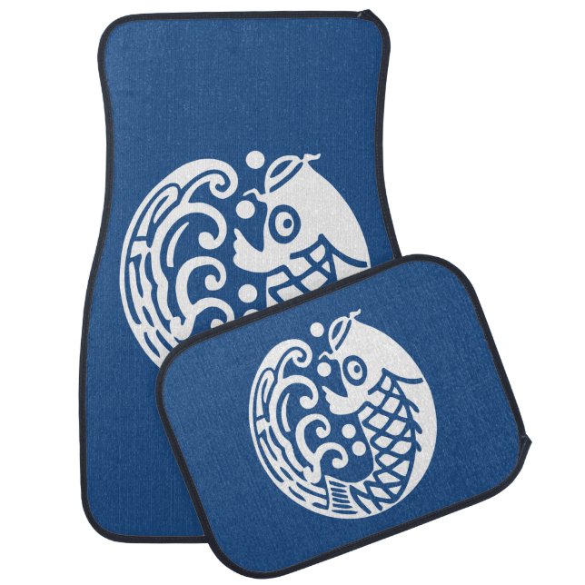 Carp wave car mat (Set)