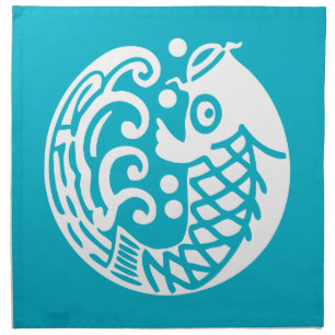 Carp wave napkin