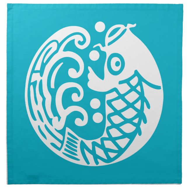 Carp wave napkin (Front)