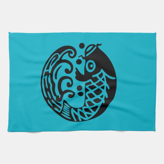Carp wave towel (Horizontal)