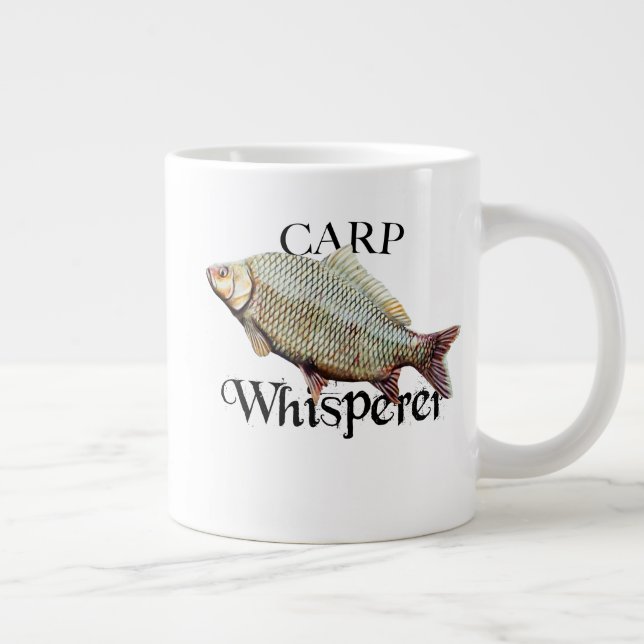 Carp Whisperer Giant Coffee Mug (Right)