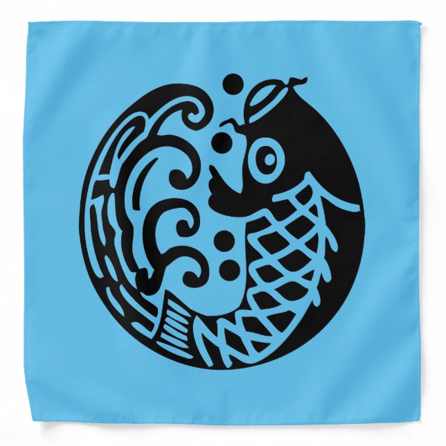 Carp with waves bandana (Front)