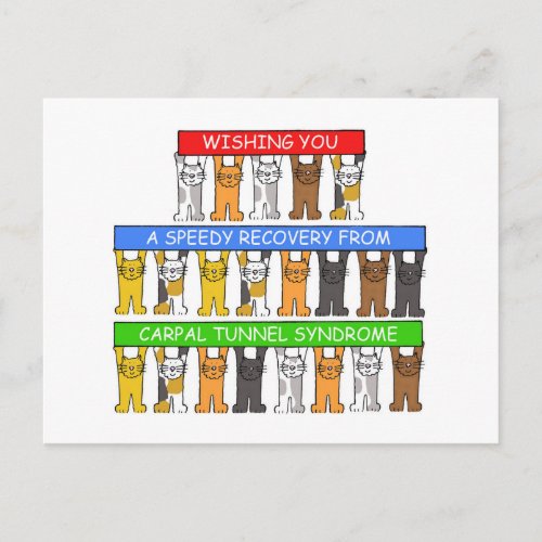 Carpal Tunnel Syndrome Speedy Recovery Postcard