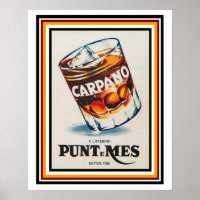 Carpano L'apertif Vintage French Ad Poster 16 x 20