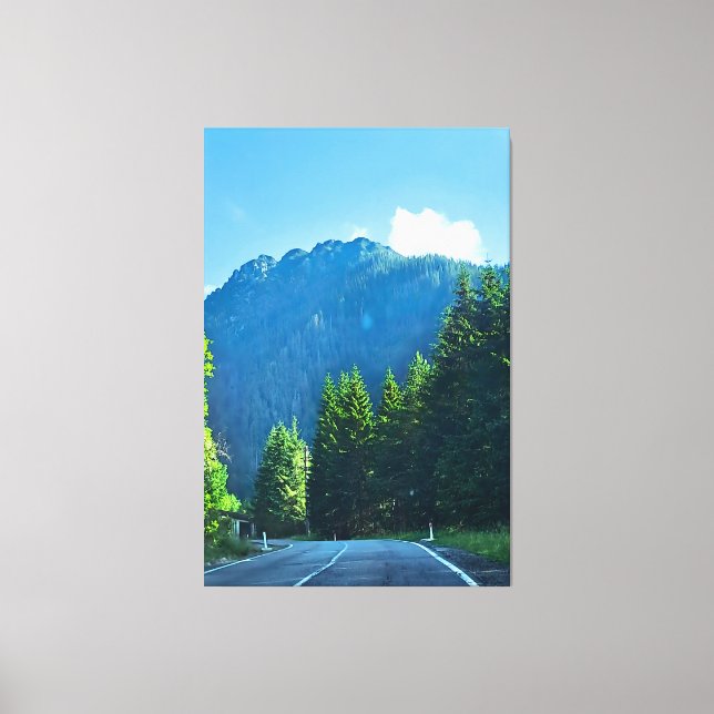 Carpathian Forest Road – Romania Mountain Print (Front)