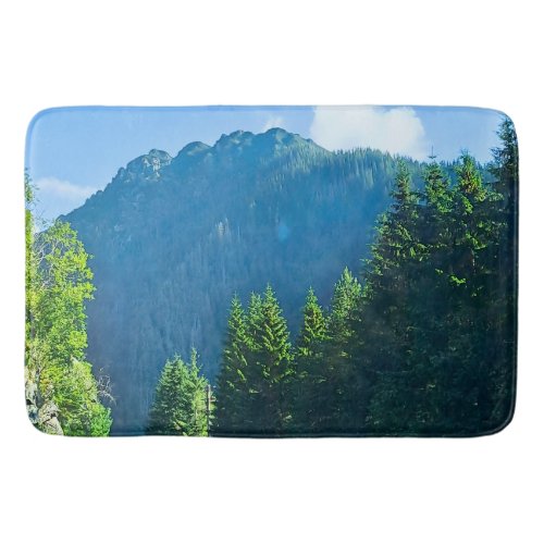 Carpathian Forest Road – Romania Mountain Print Bath Mat