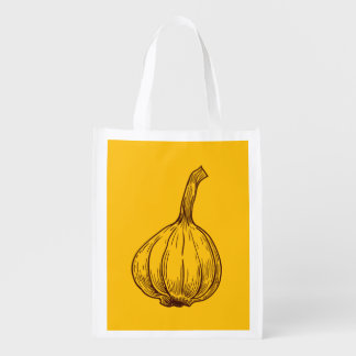 Carpe Allium: Minimalist Garlic Reusable Bag