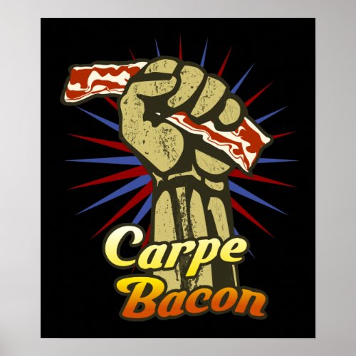 Carpe Bacon 2495 Graphic Art Wall Poster