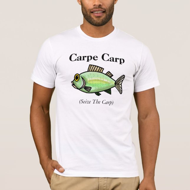 Carpe Carp Fishing T-shirt "Seize The Carp" (Front)