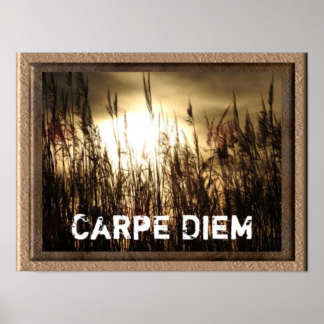 Carpe Diem - art poster print (Front)